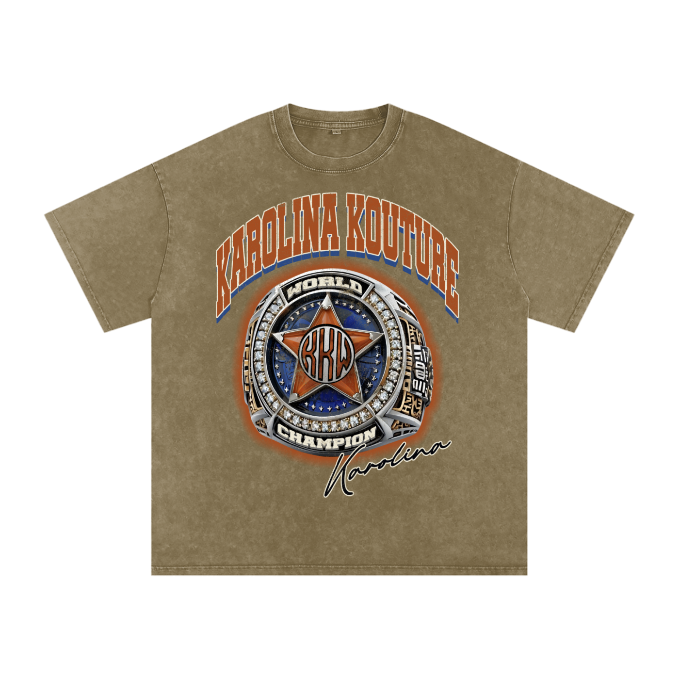 Karolina Kouture Champion Acid Wash Oversize T-Shirt