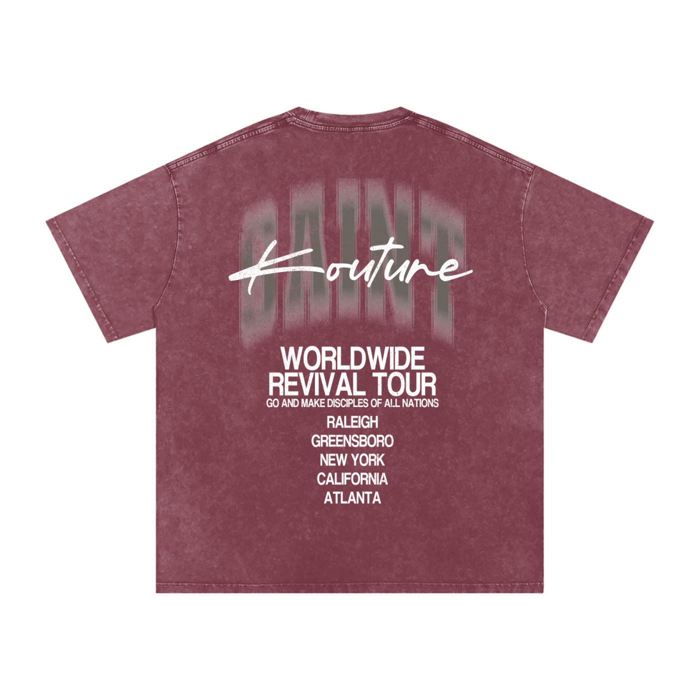 Saint Revival Acid Wash Oversize T-Shirt
